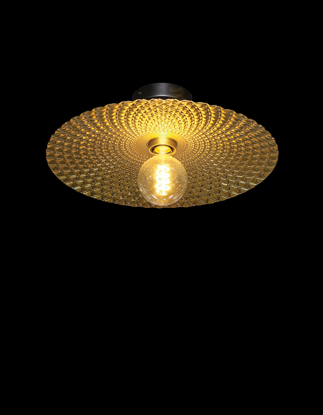 Klight 230v 40W E27 Golden Nugget Ceiling Light
