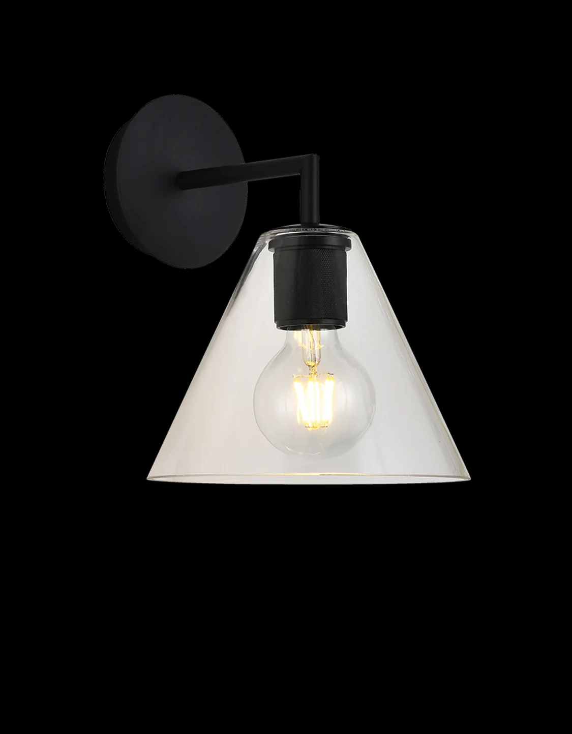 Klight Trends Cone Glass Wall Light