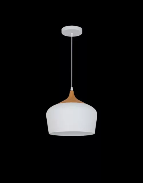 white wood pendant light