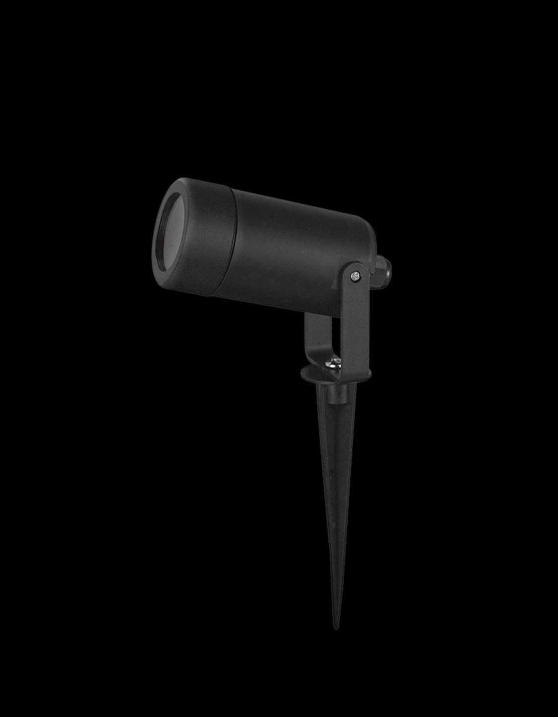 Black outdoor spike light